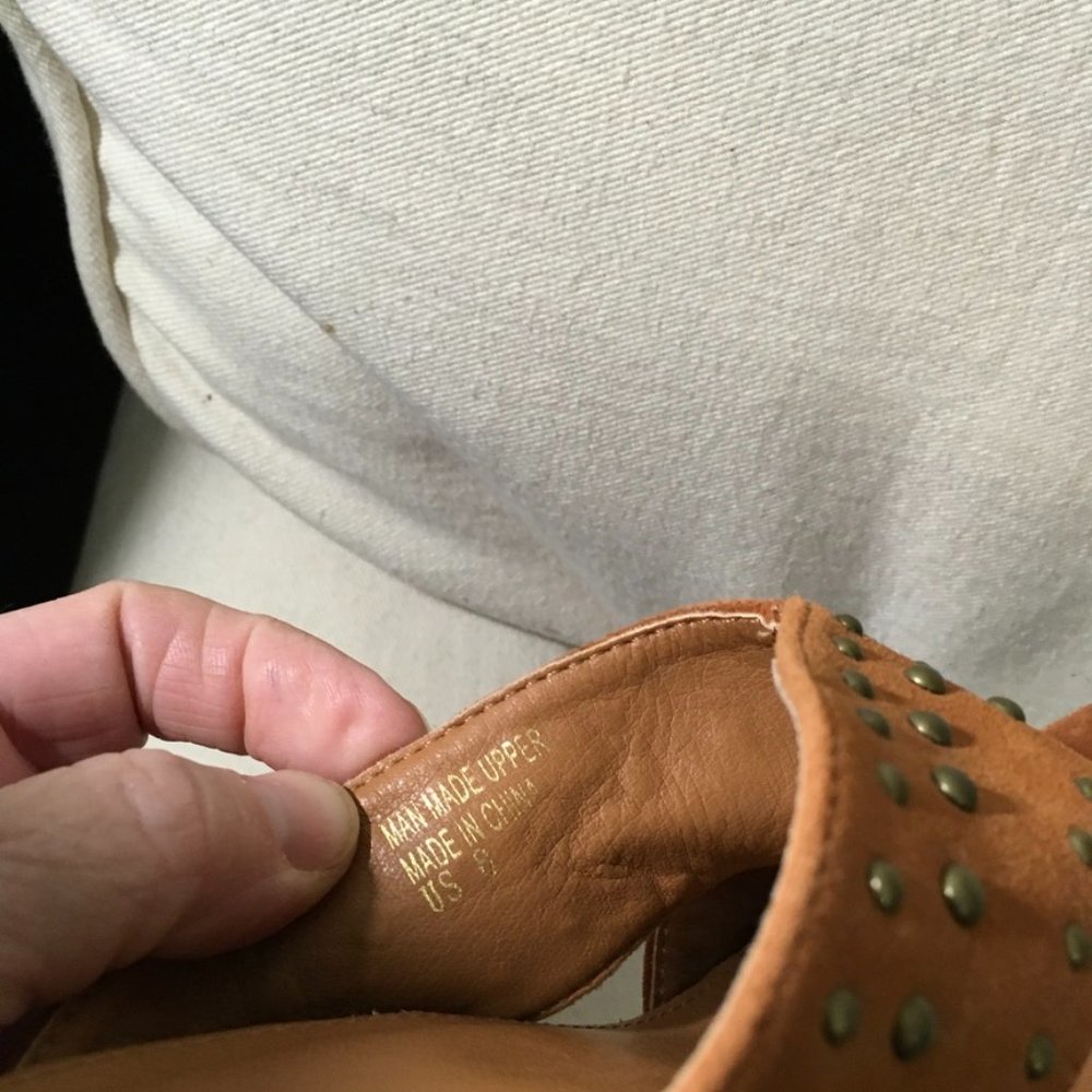 Mi,Im Ada Stud Espadrilles Platform Clog Nwot - image 5